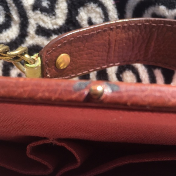 Isabella Fiore Pink brown lime Floral Bag - Picture 14 of 15